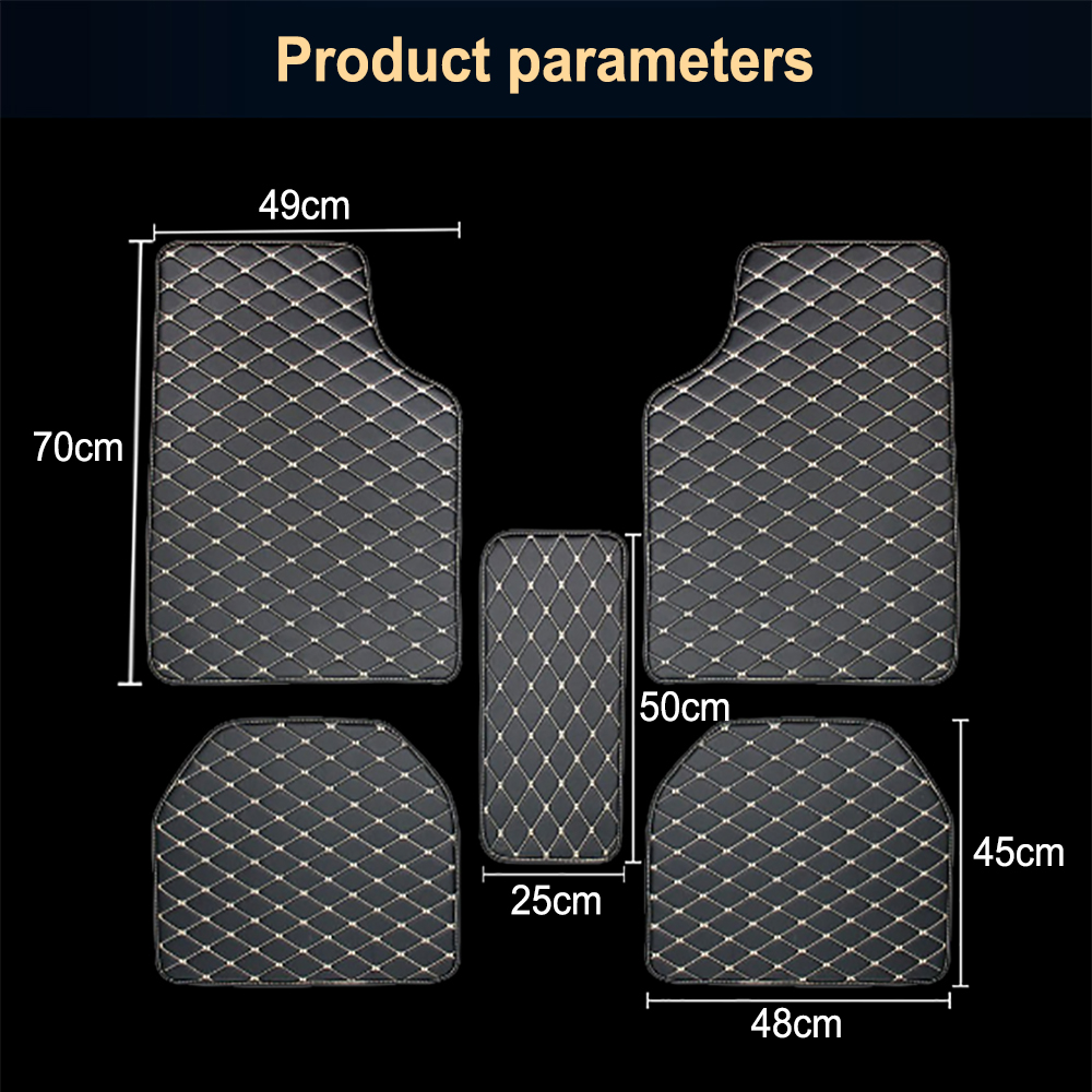 5Pcs Set Universal Car Floor M - Car Floor Mats Universal Waterproof Leather ulasan dan harga