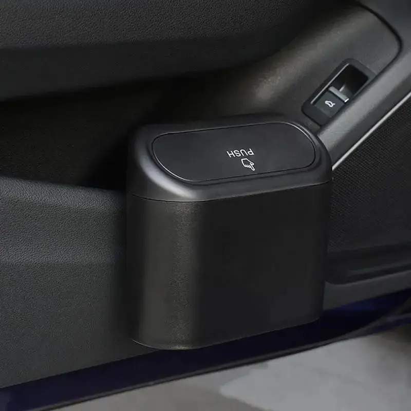 Mini Car Trash Can with Push-O - Waterproof Car Trash Can With Lid ulasan dan harga