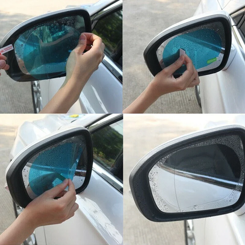 2PCS Car Sticker Rainproof Fil - Anti Glare Car Rearview Mirror Film ulasan dan harga