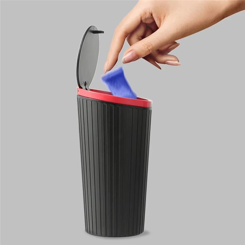 A60E-Press Type Car Trash Can  - Waterproof Car Trash Can With Lid ulasan dan harga