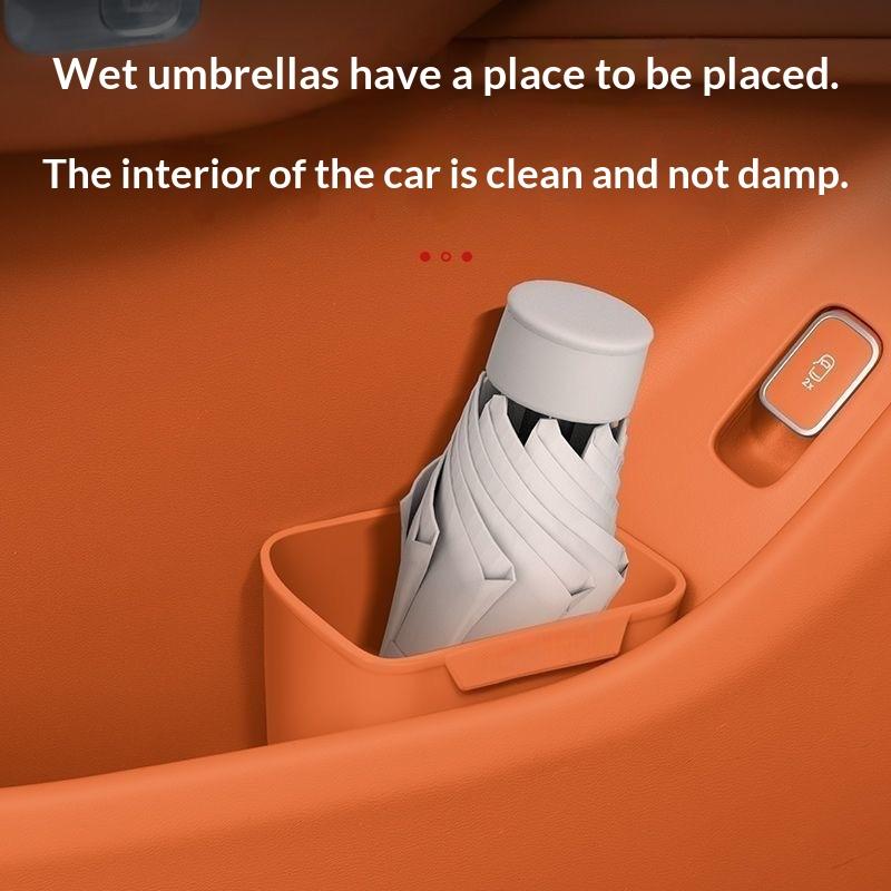 New Silicone Car Door Cup Hold - Waterproof Car Trash Can With Lid ulasan dan harga