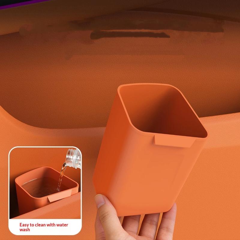 New Silicone Car Door Cup Hold - Waterproof Car Trash Can With Lid ulasan dan harga