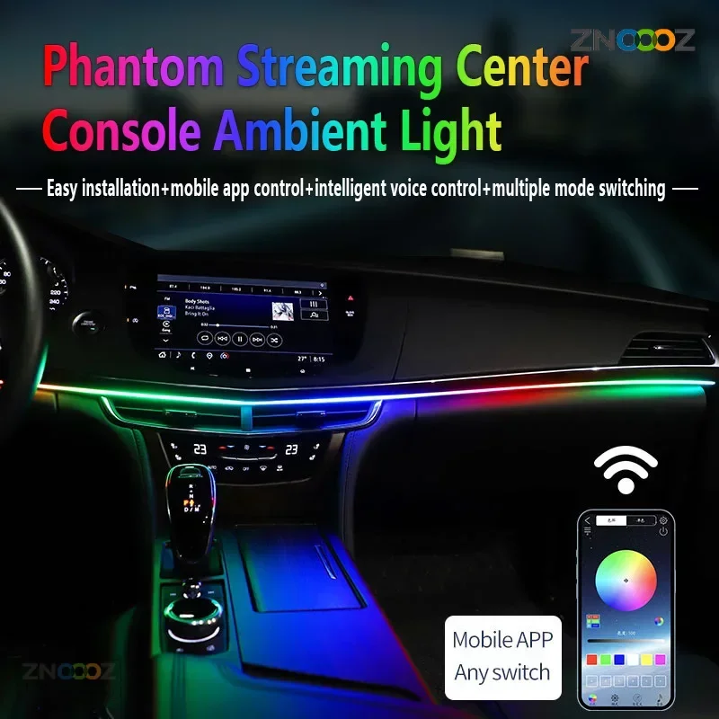 ZNOOOZ 140cm Car Ambient Light - Led Ambient Interior Car Lights App Control ulasan dan harga