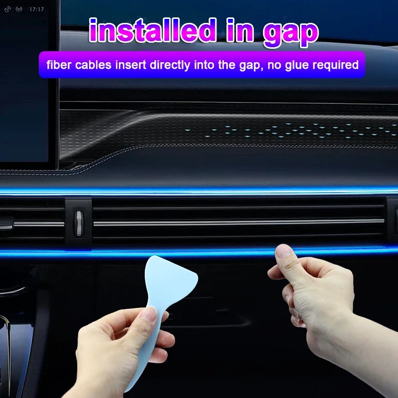 1/2/3/4/5M RGB Car Interior Am - Led Ambient Interior Car Lights App Control ulasan dan harga