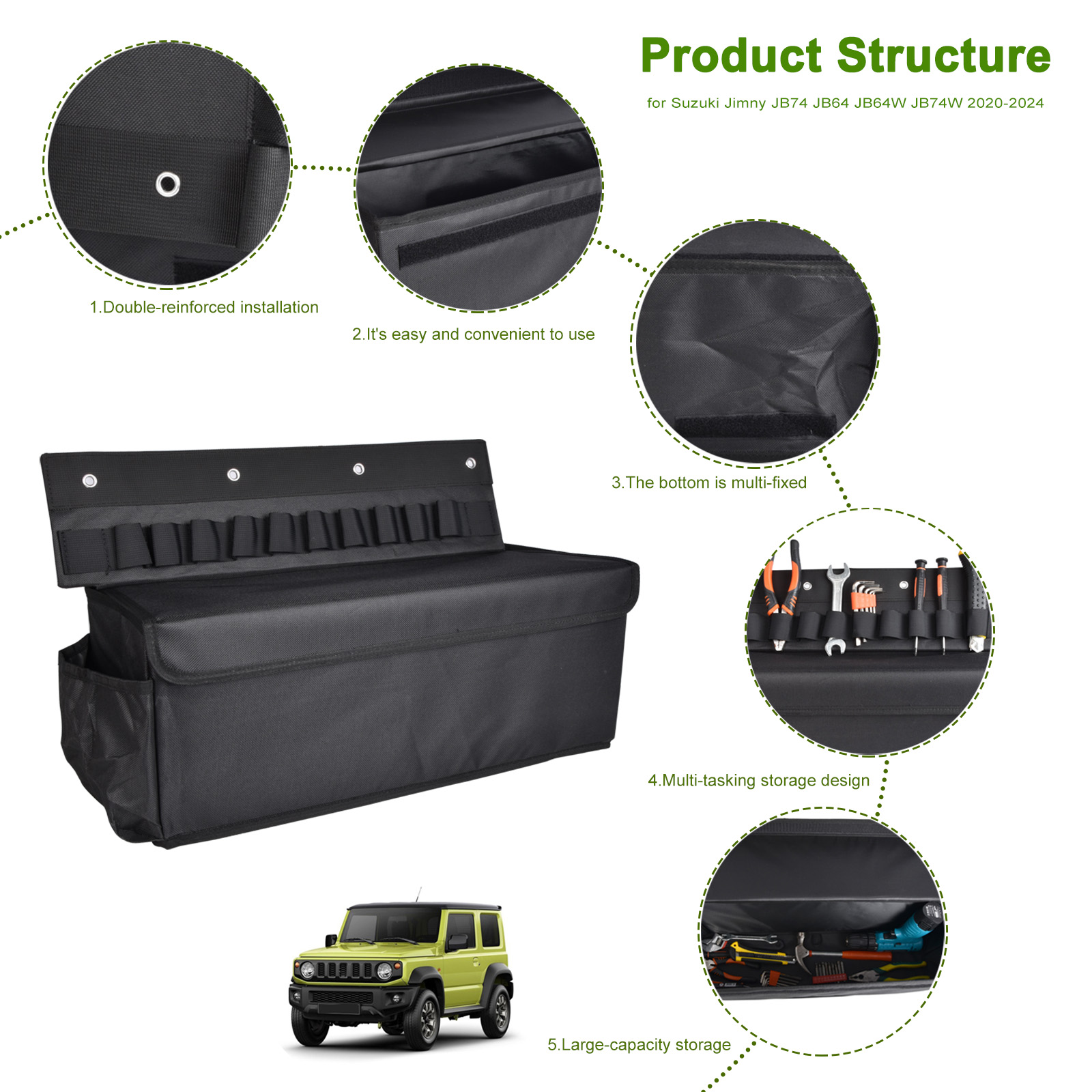 Car Foldable Storage Bag Rear  - Car Trunk Organizer Foldable Storage Box ulasan dan harga