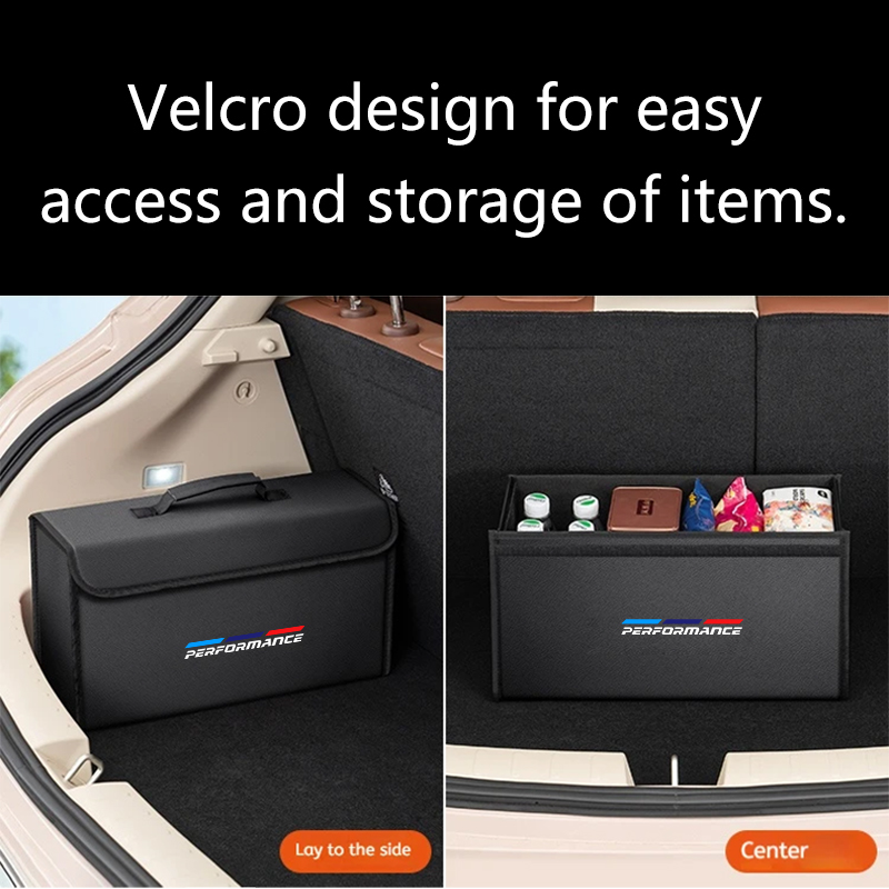Car Leather Trunk Organizer Fo - Car Trunk Organizer Foldable Storage Box ulasan dan harga