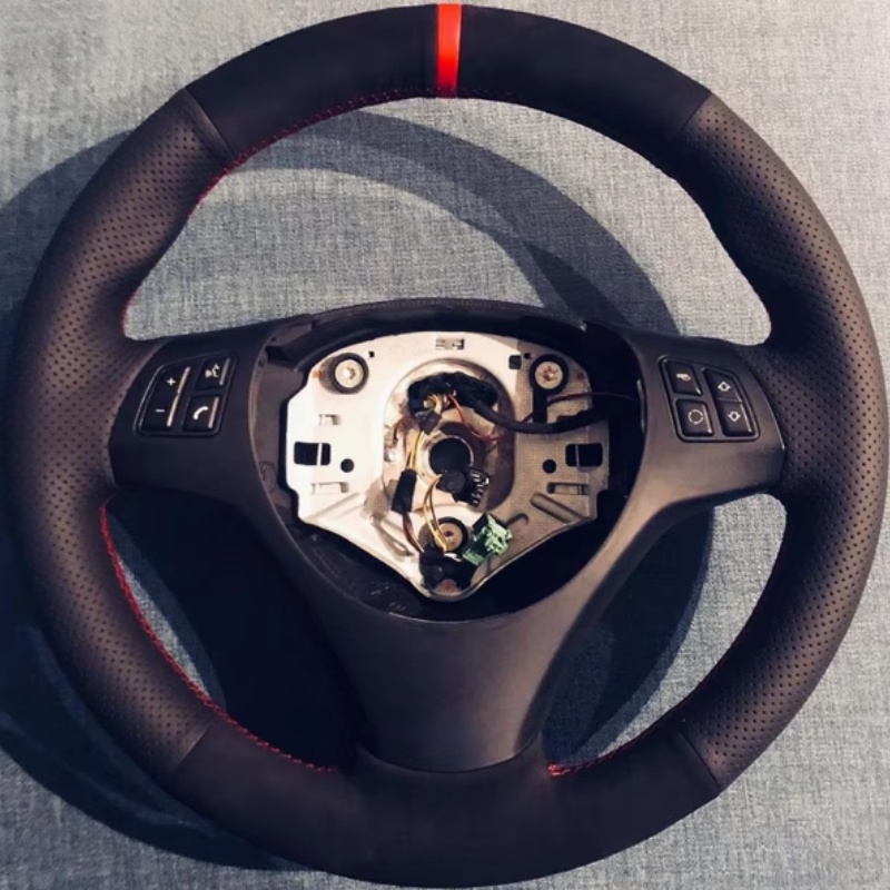 Customiz Anti-Slip Leather Sue - Car Steering Wheel Cover Anti Slip Breathable ulasan dan harga