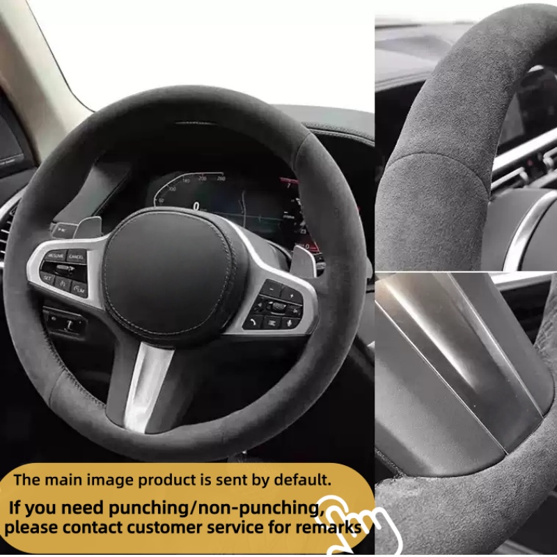 Customiz Anti-Slip Leather Sue - Car Steering Wheel Cover Anti Slip Breathable ulasan dan harga