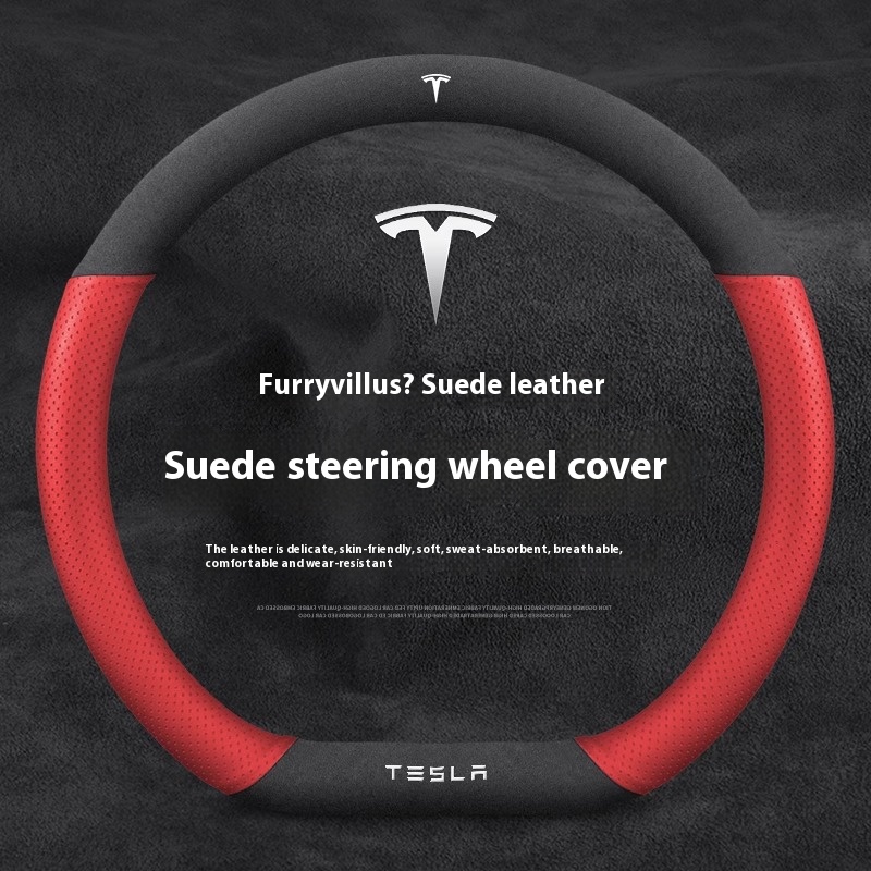 Suede Anti-slip Leather Car St - Car Steering Wheel Cover Anti Slip Breathable ulasan dan harga