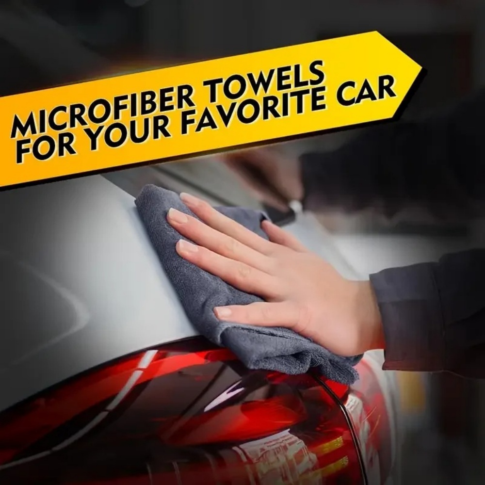 Black Microfiber Cleaning Clot - Microfiber Car Drying Towel Super Absorbent ulasan dan harga
