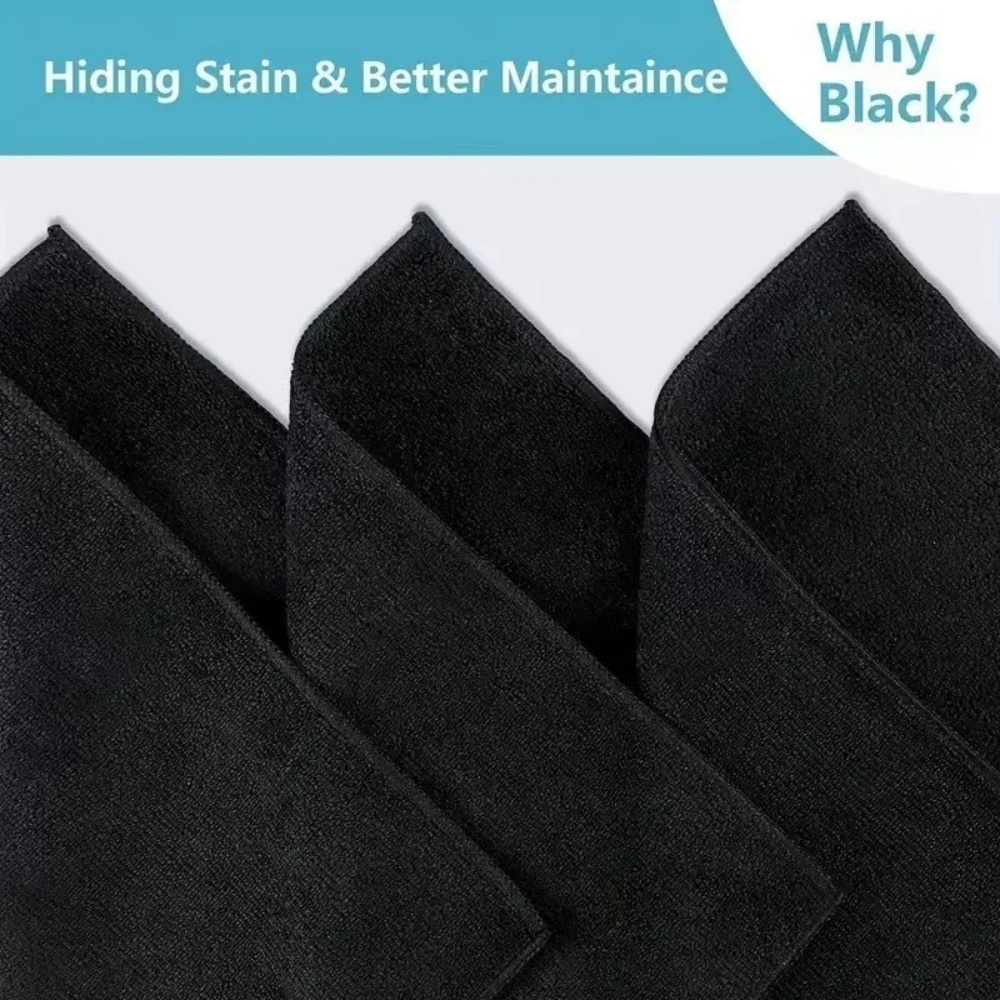 Black Microfiber Cleaning Clot - Microfiber Car Drying Towel Super Absorbent ulasan dan harga