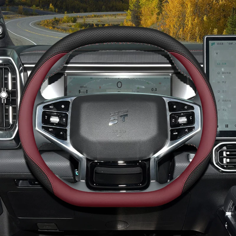 2026 FOR JETOUR Dashing T1 T2  - Car Steering Wheel Cover Anti Slip Breathable ulasan dan harga