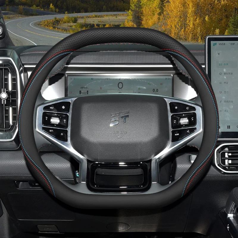 2026 FOR JETOUR Dashing T1 T2  - Car Steering Wheel Cover Anti Slip Breathable ulasan dan harga