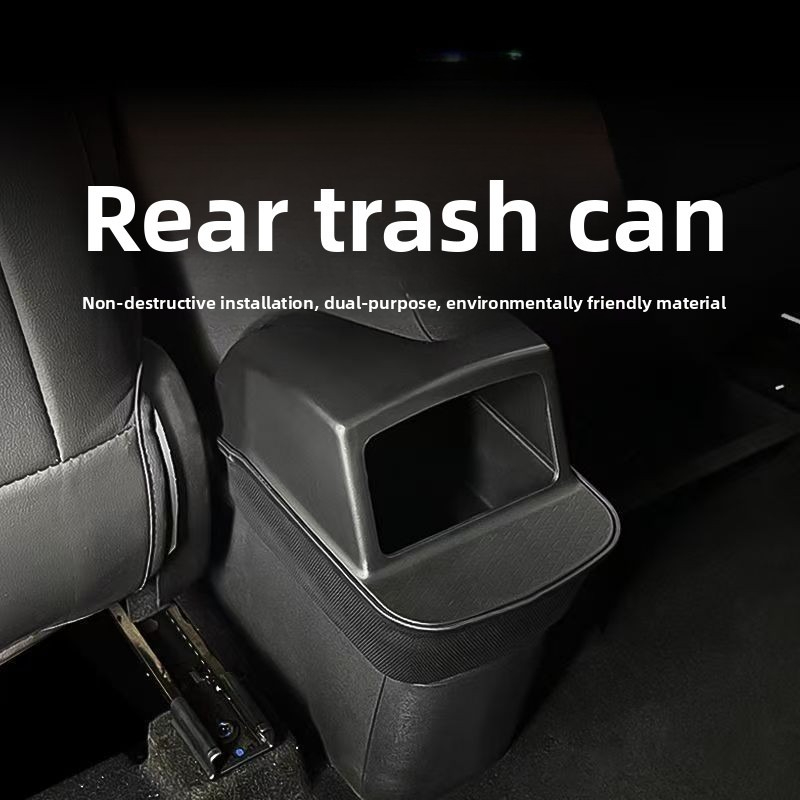 Silicone Rear Storage Box for  - Waterproof Car Trash Can With Lid ulasan dan harga