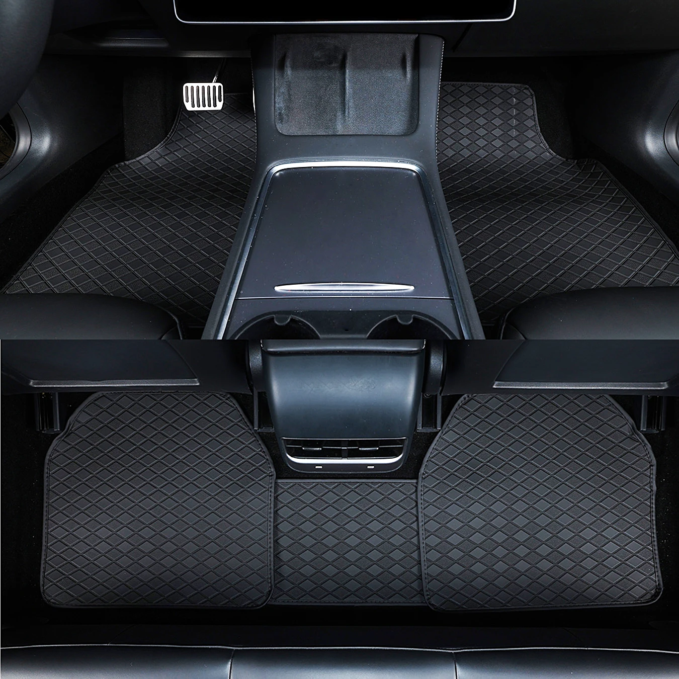 Car Floor Mats Full Set Univer - Car Floor Mats Universal Waterproof Leather ulasan dan harga
