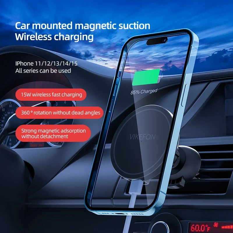Car Air Outlet Wireless Charge - Magnetic Phone Holder For Car Vent ulasan dan harga