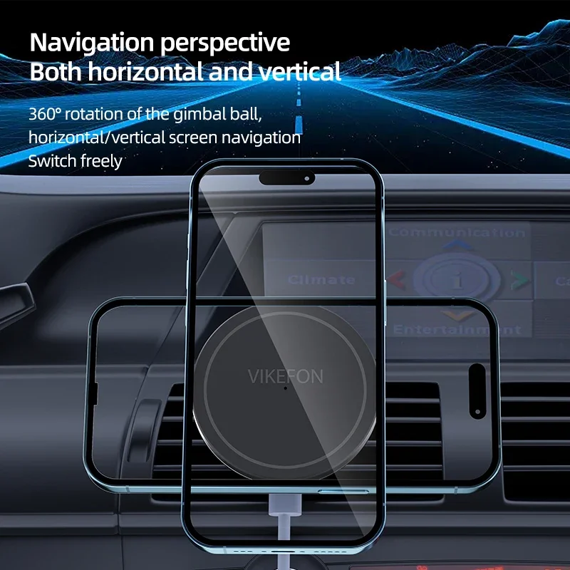 Car Air Outlet Wireless Charge - Magnetic Phone Holder For Car Vent ulasan dan harga