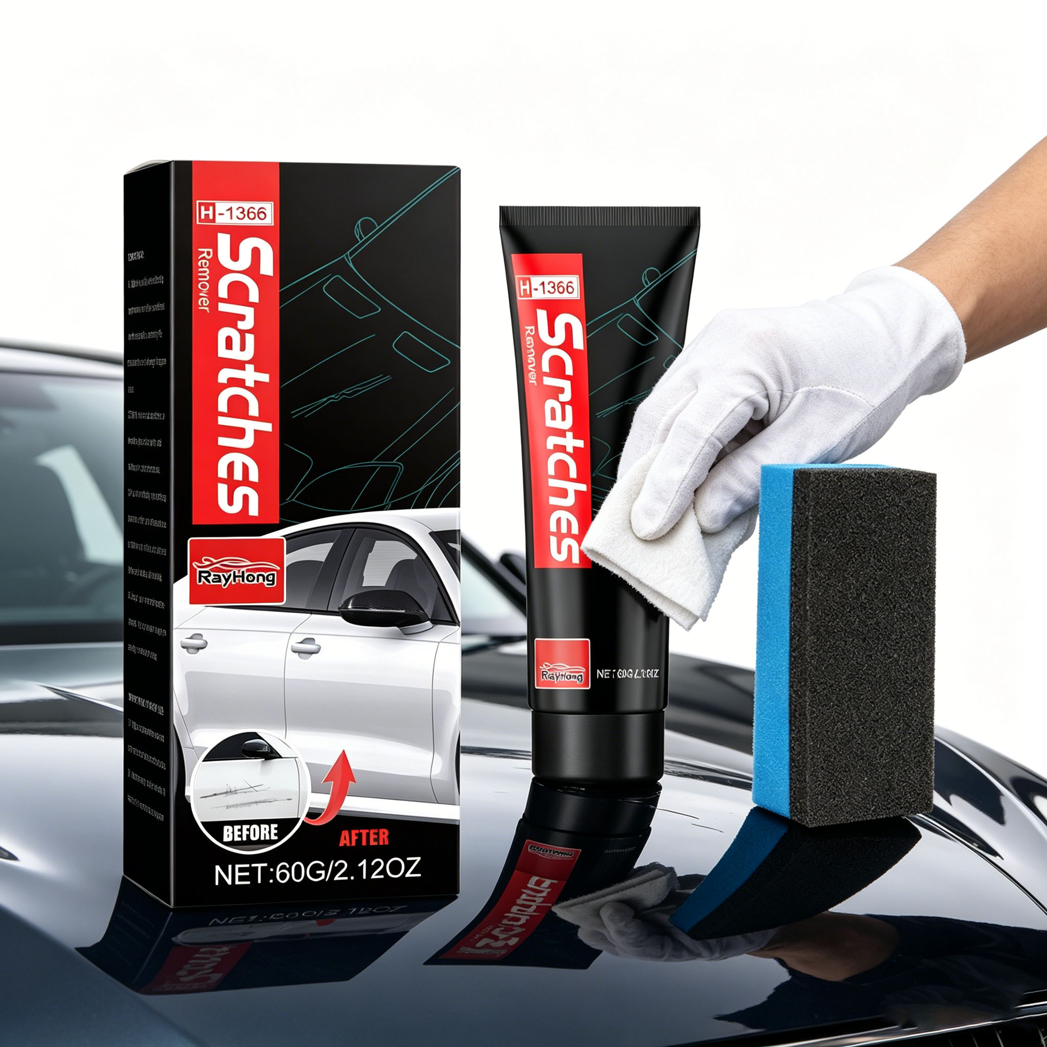 Car Scratch Removal Paste Eras - Car Scratch Repair Polishing Wax Paste ulasan dan harga