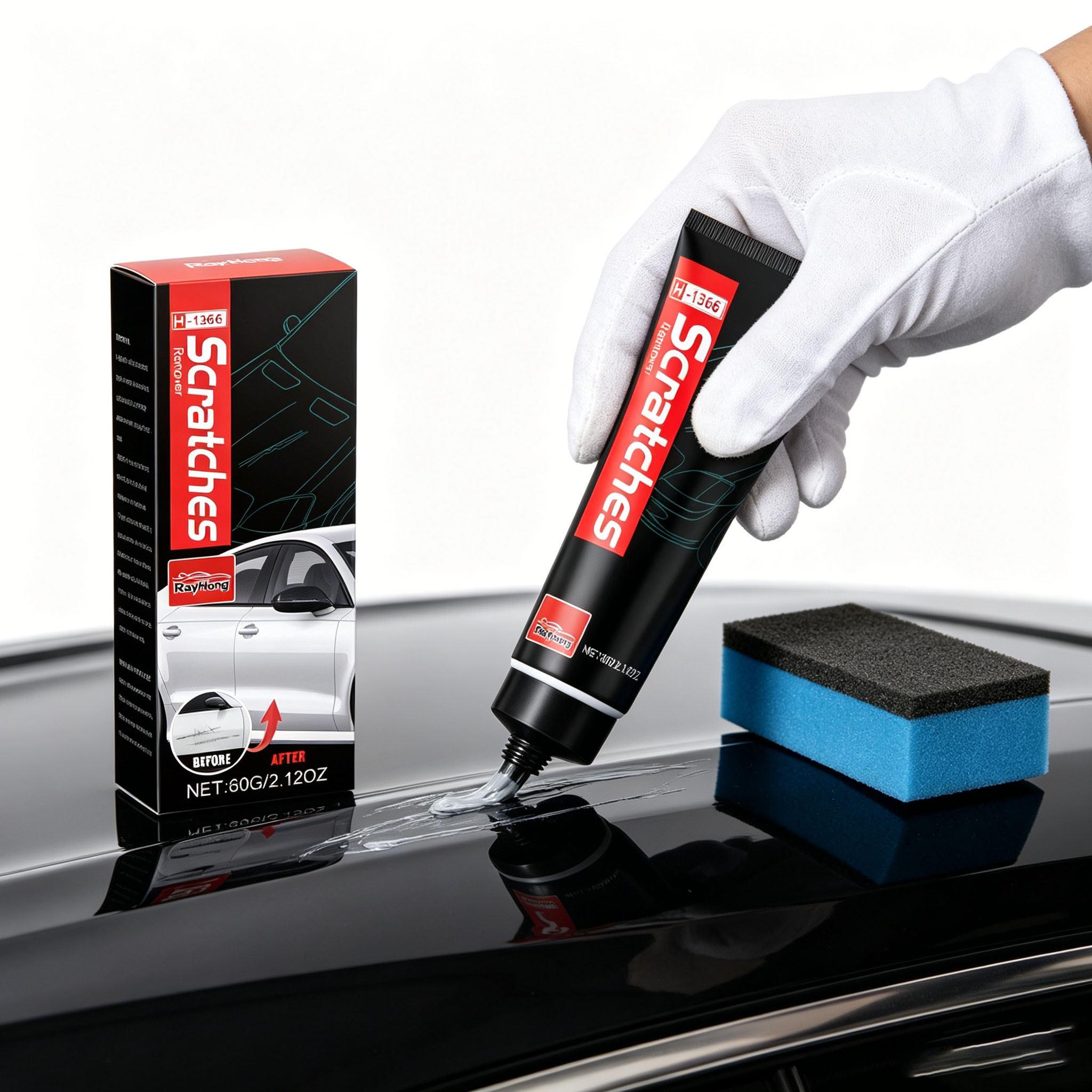 Car Scratch Removal Paste Eras - Car Scratch Repair Polishing Wax Paste ulasan dan harga